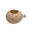 Palloncino a forma di vaso – contenitore di piantine con decorazione di cuoricini rossi - foto 1