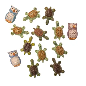 Gufi e Tartarughe decorative – Magneti a forma di gufetti e tartarughe